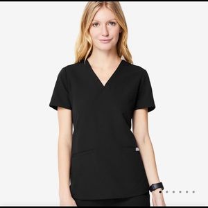 FIGS | Casma Scrub Top in Black